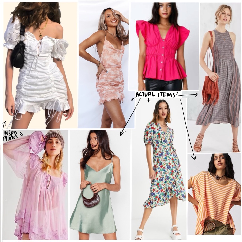 Flirty Summer Lot of 8 Women’s Items Sz XS-S free people, NWT hello molly & more